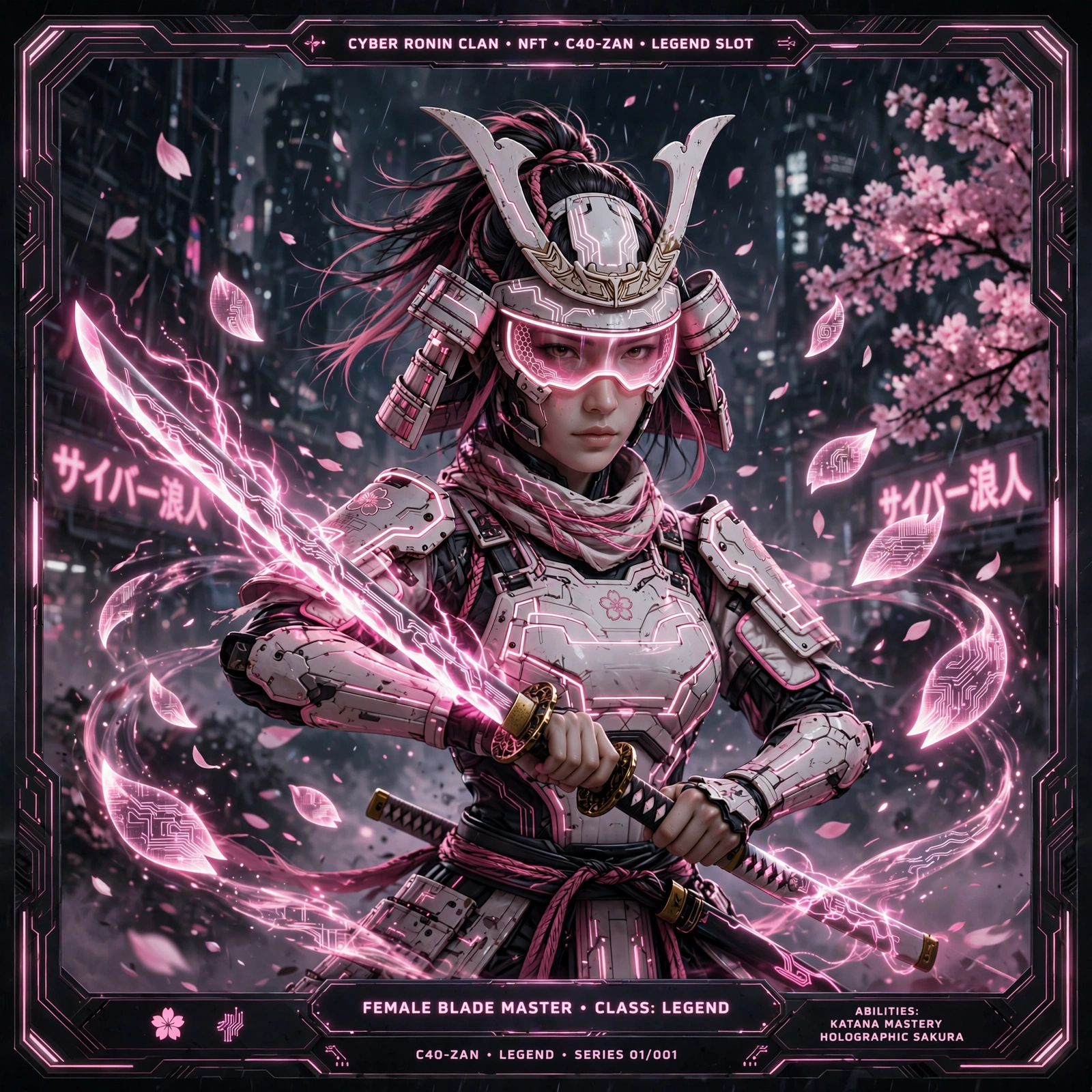 Quillan Ronin: Cyber Ronin Nft Card 1