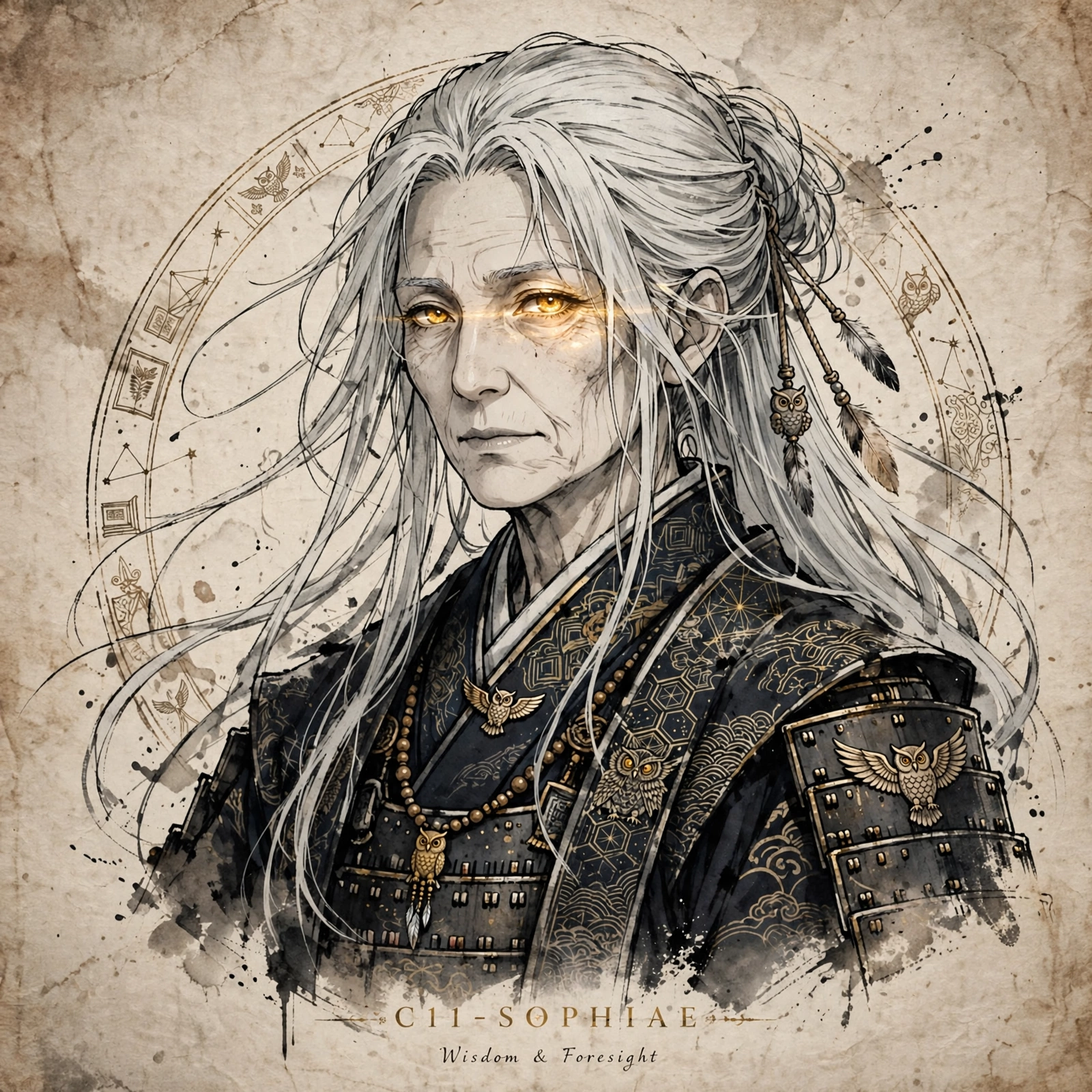 Quillan Ronin: Elderly Ronin Portrait