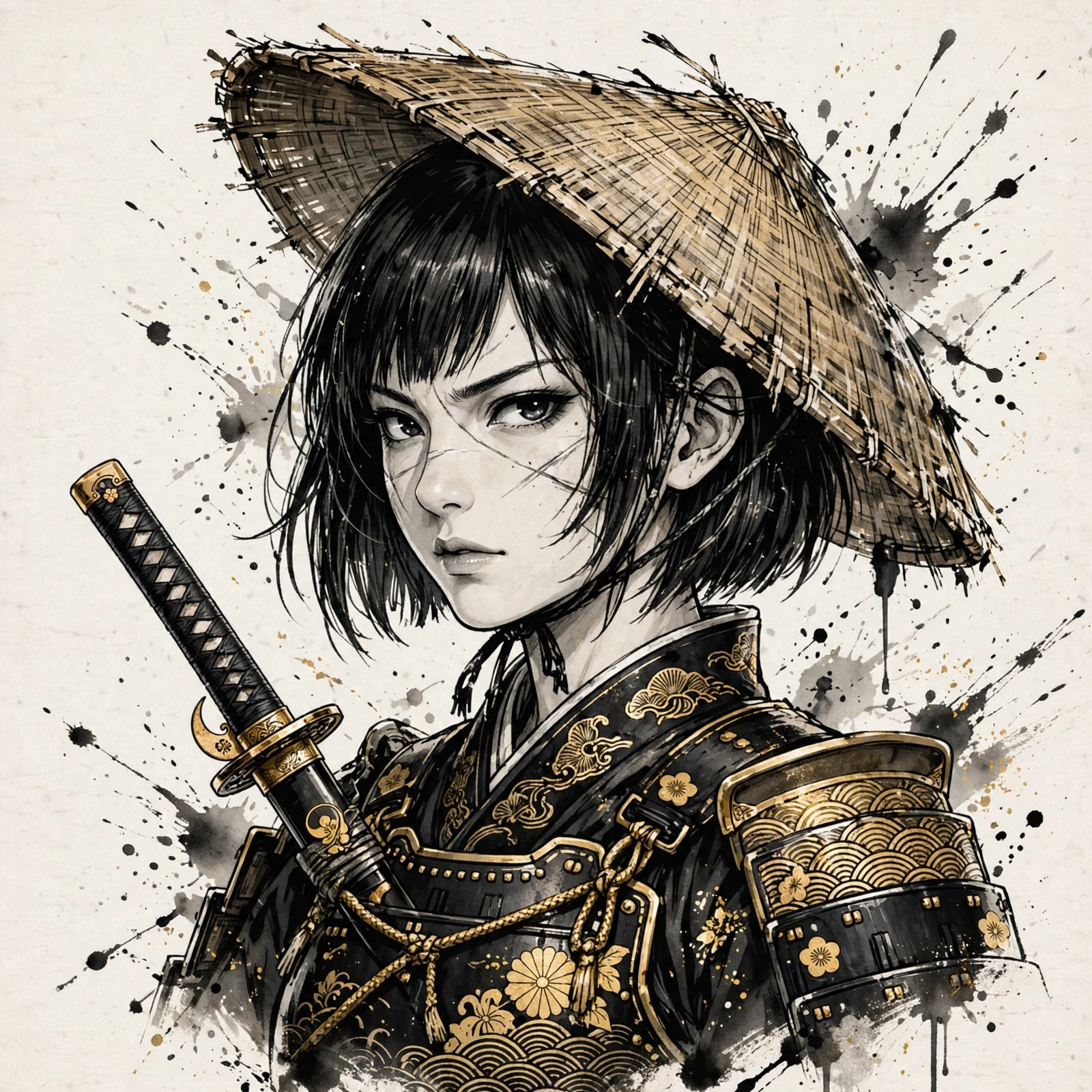 Quillan Ronin: Female Ronin Portrait