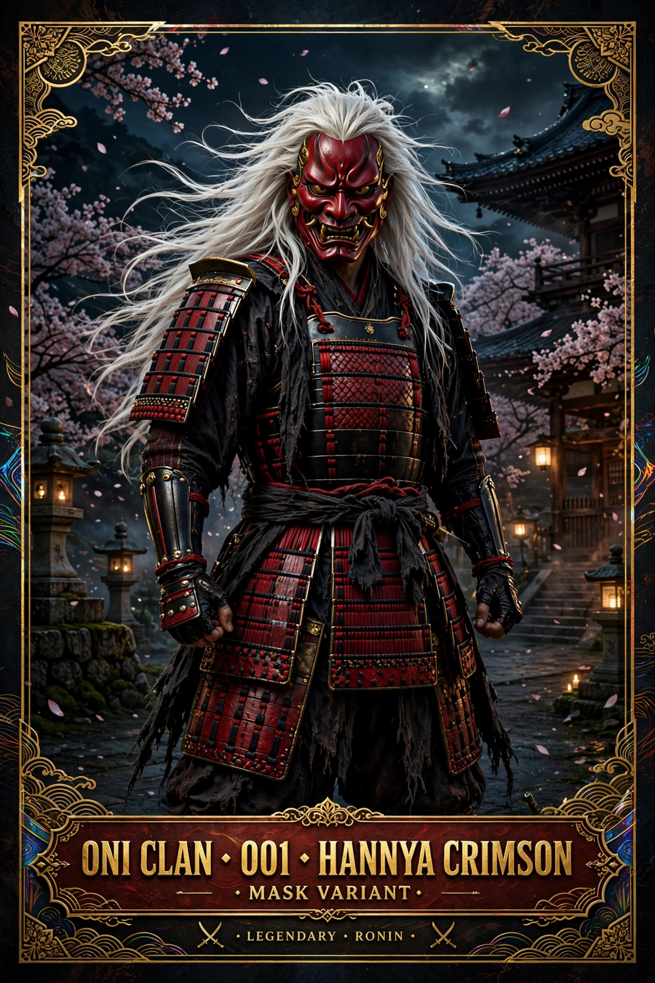 Quillan Ronin: Oni Clan Hannya Crimson