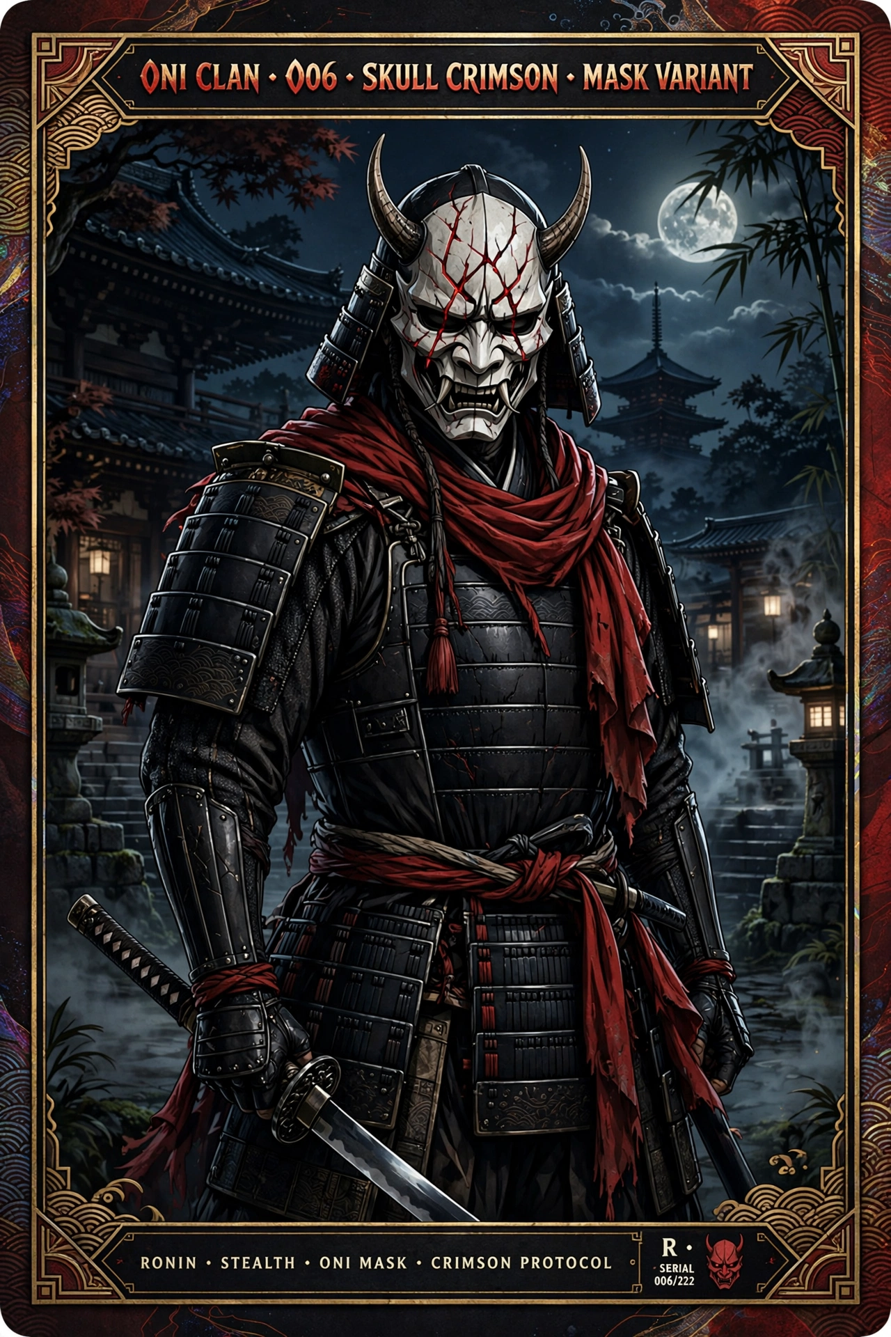 Quillan Ronin: Oni Clan Samurai Card