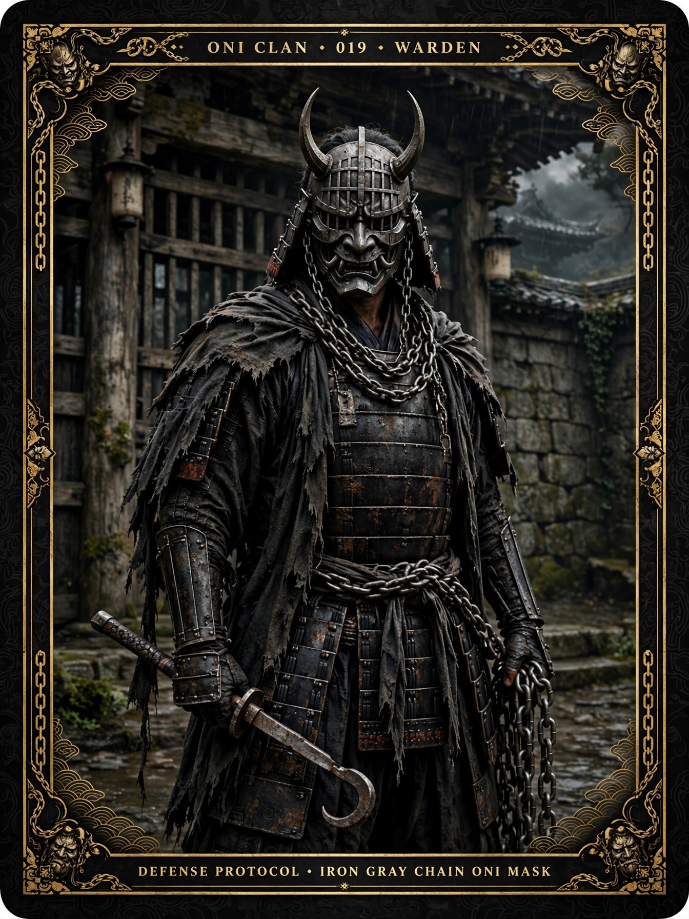 Quillan Ronin: Oni Clan Warden Card