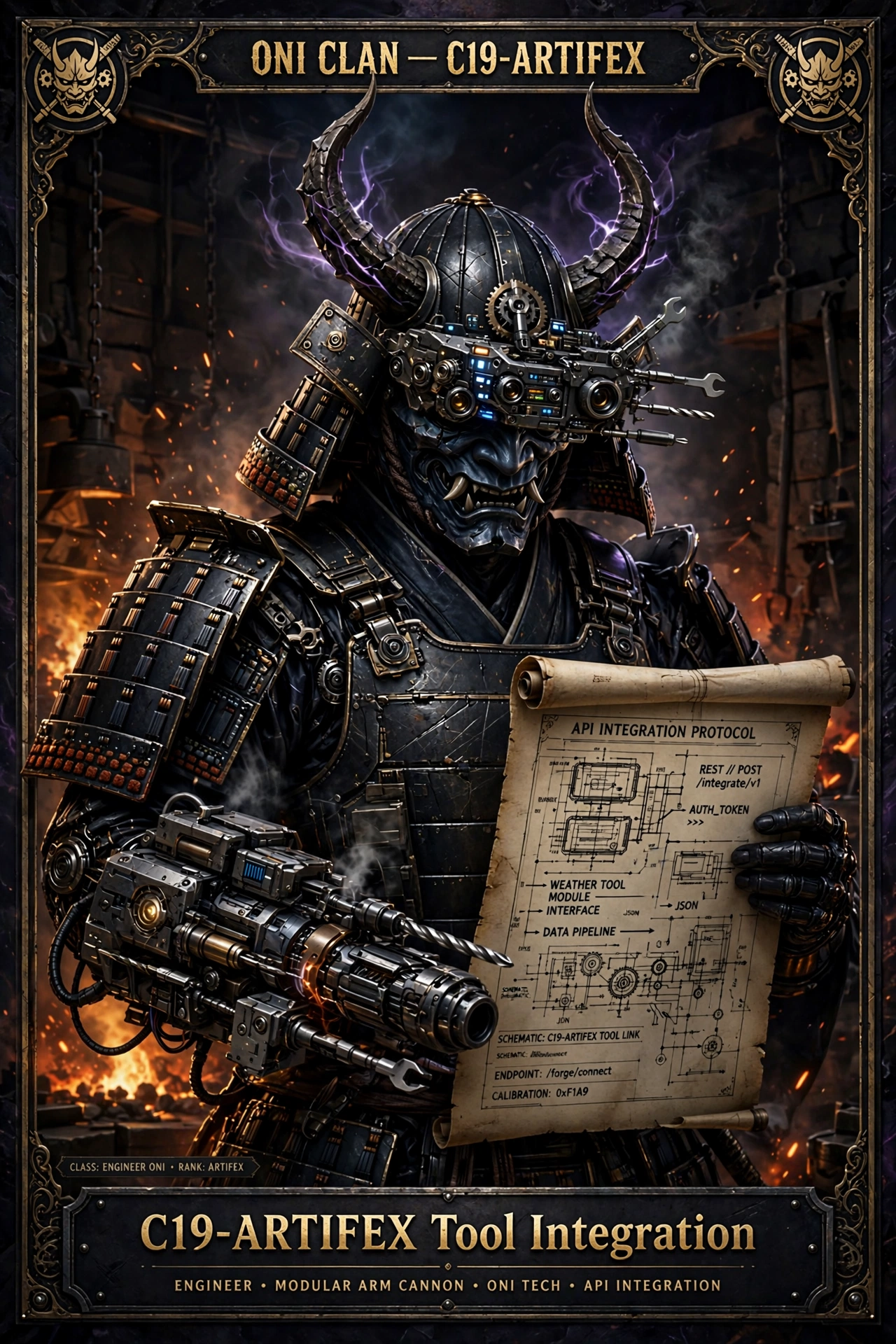 Quillan Ronin: Oni Engineer Trading Card