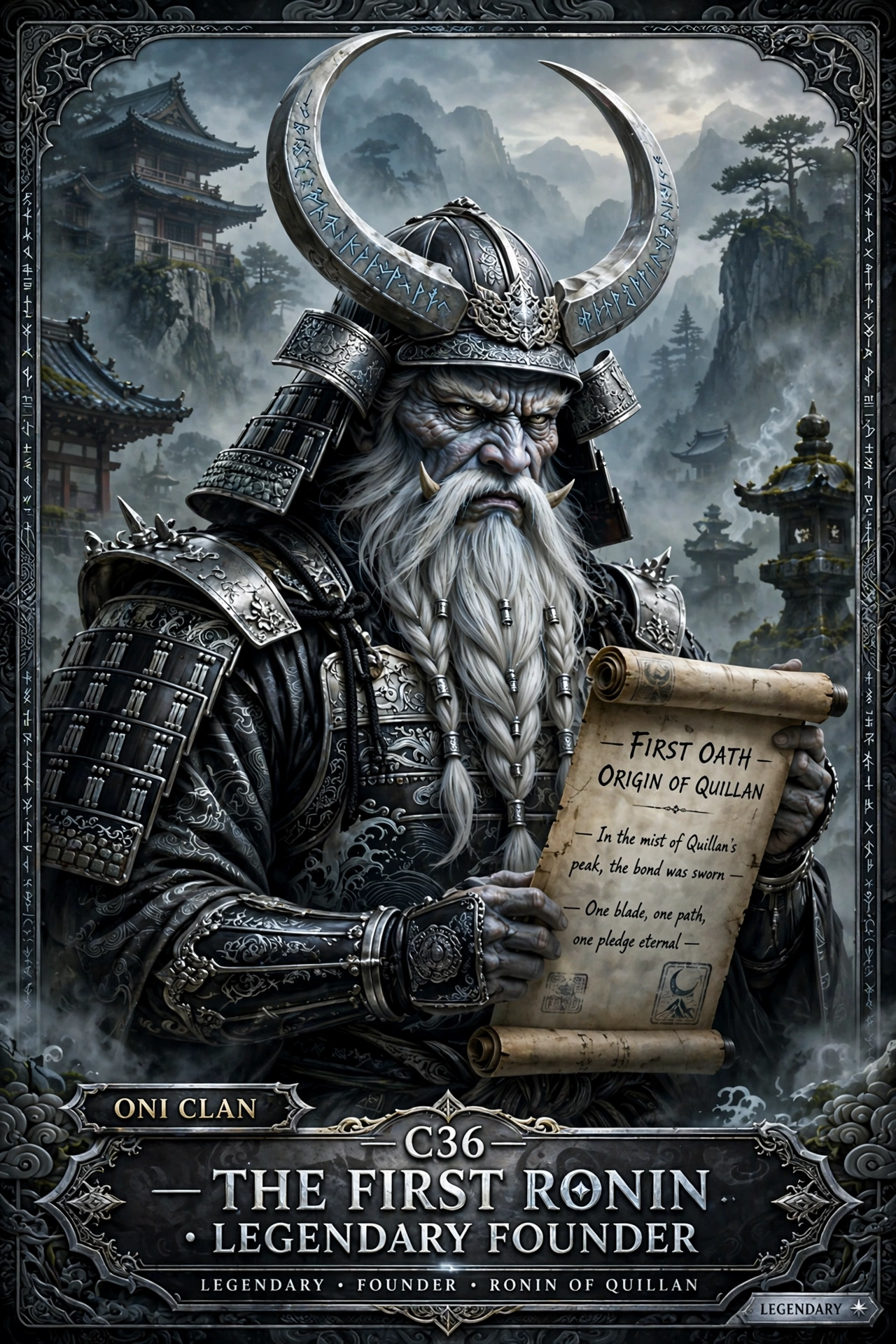 Quillan Ronin: Oni Founder Trading Card