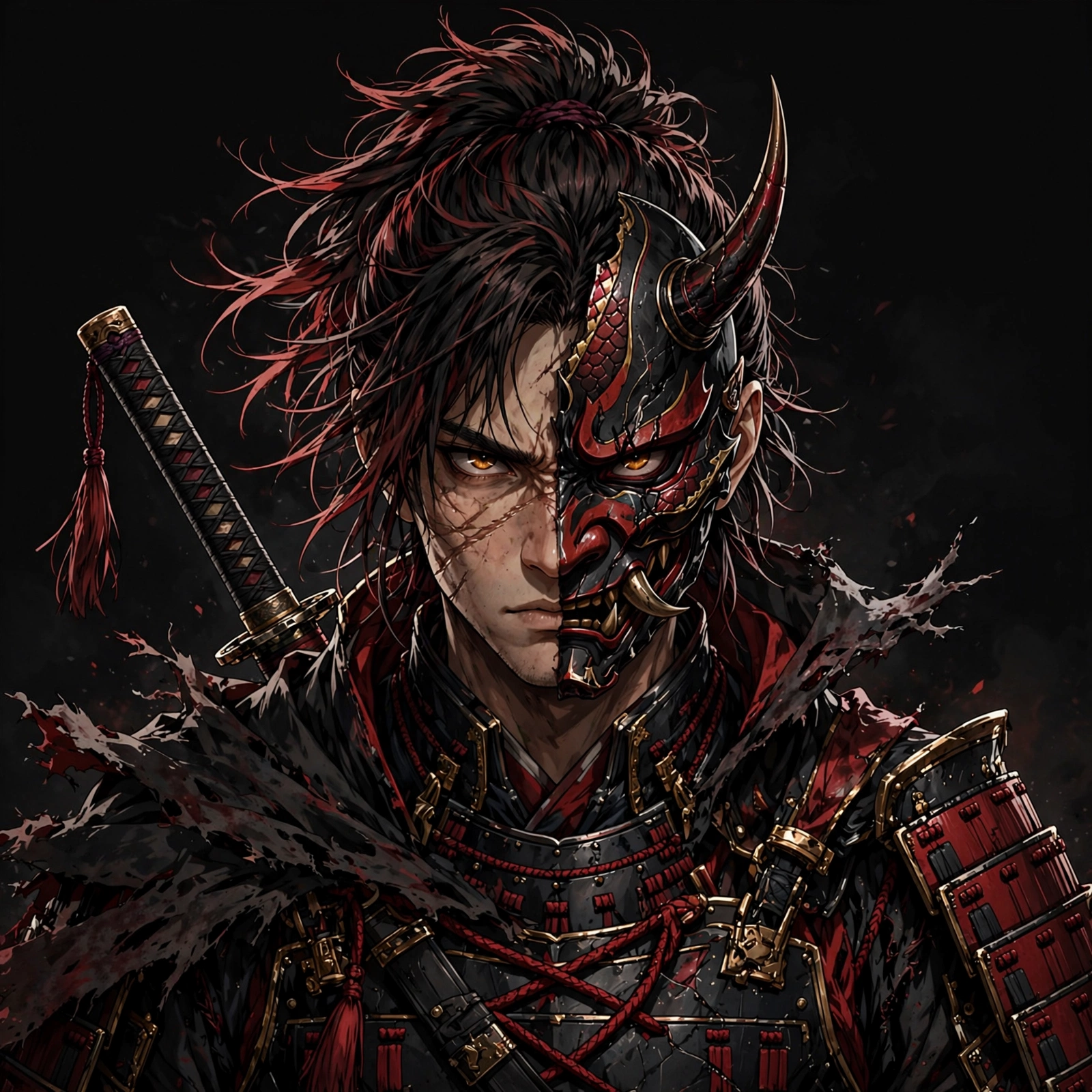 Quillan Ronin: Ronin Oni Mask Pfp