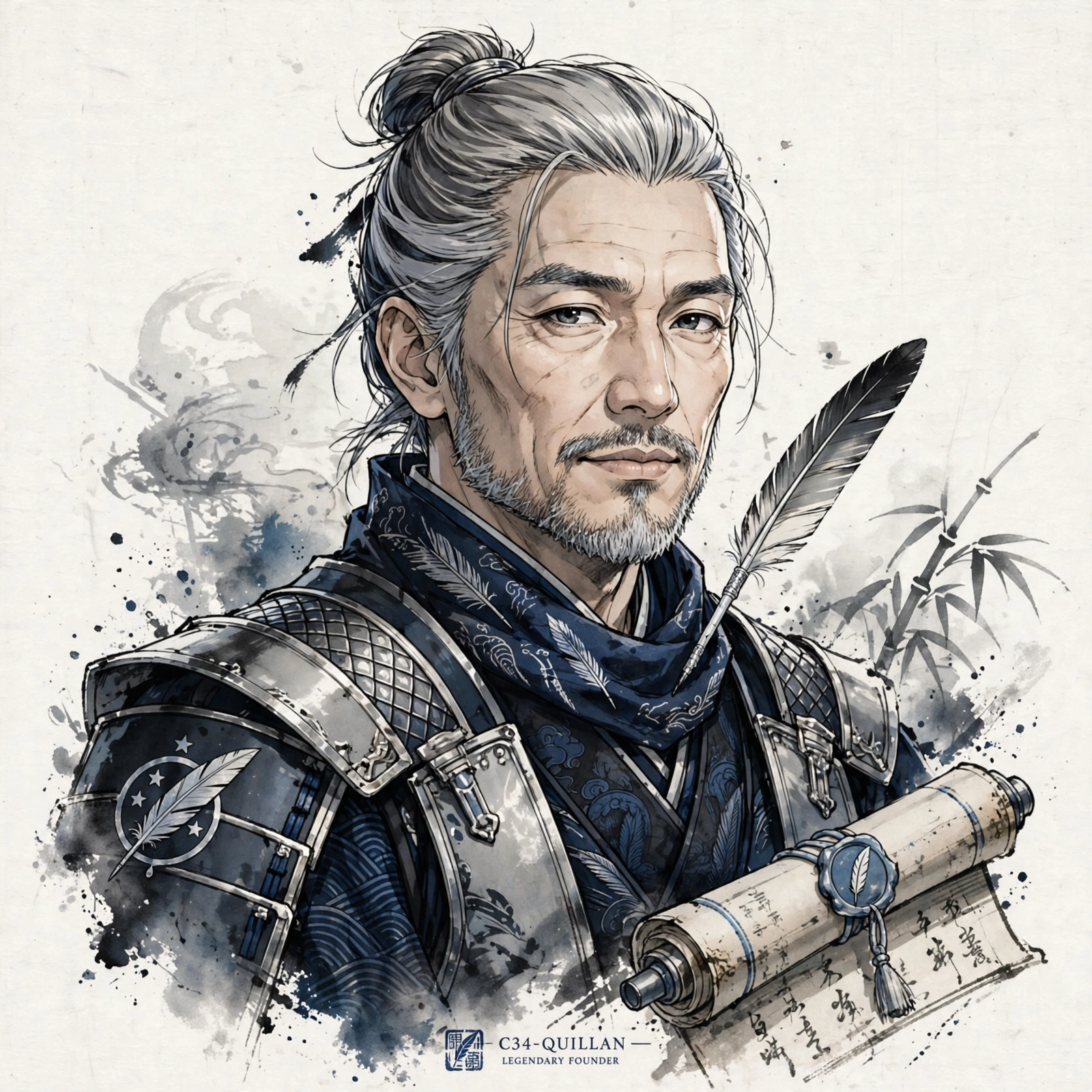 Quillan Ronin: Samurai Ronin Portrait