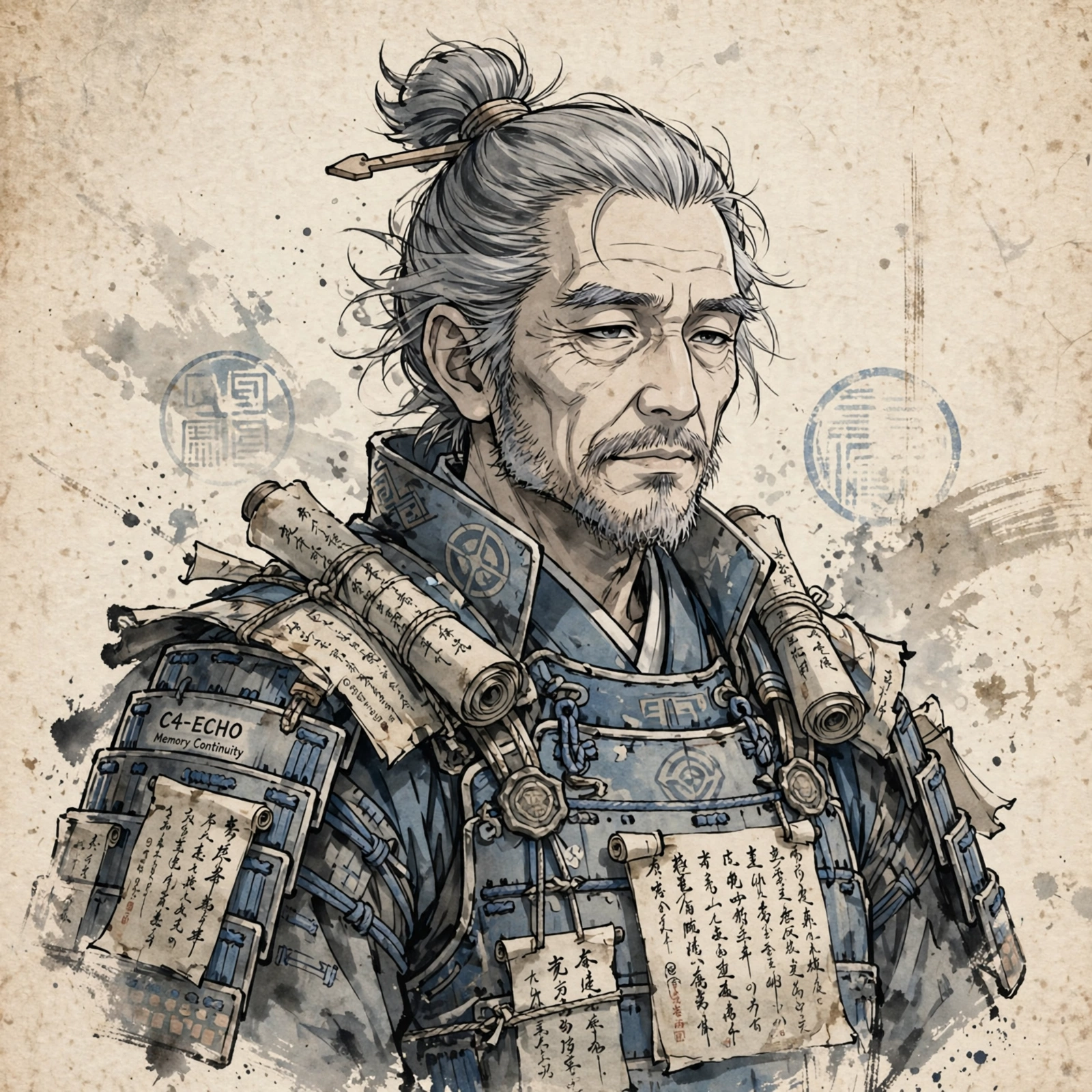 Quillan Ronin: Wise Ronin Portrait