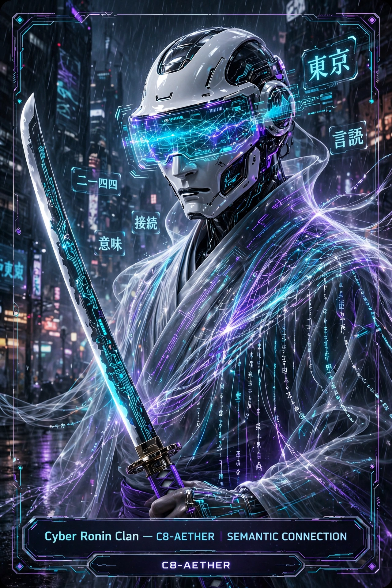 Cyberpunk Samurai Card