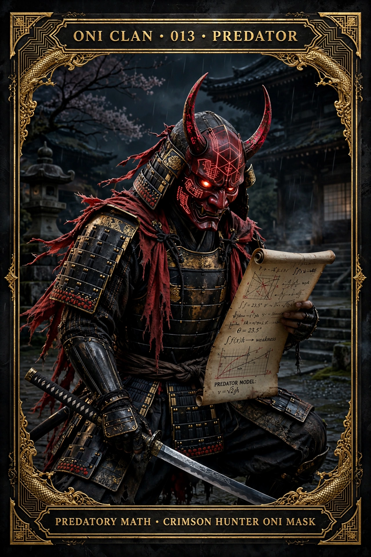Oni Clan Predator Card