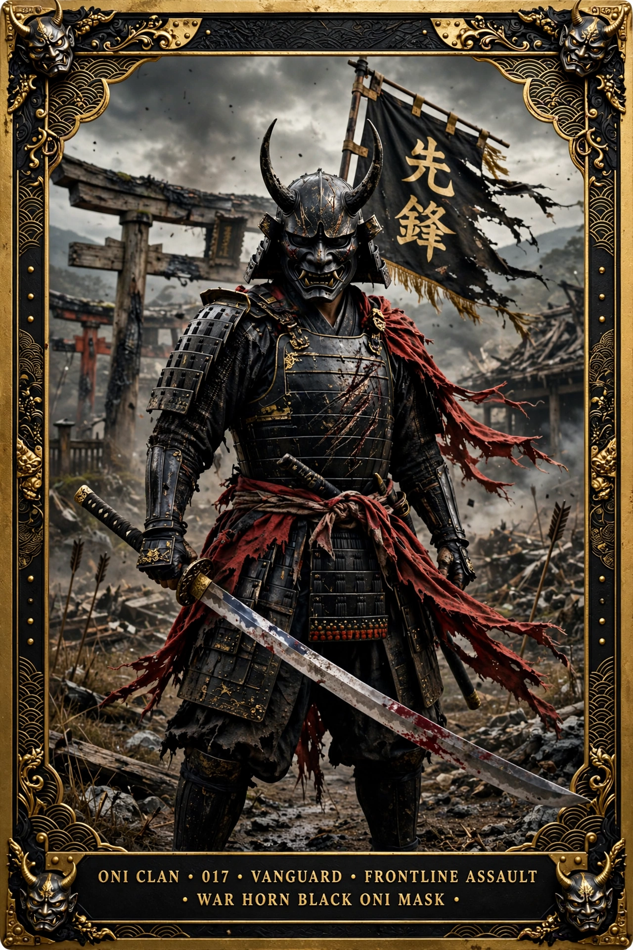 Oni Clan Ronin Trading Card