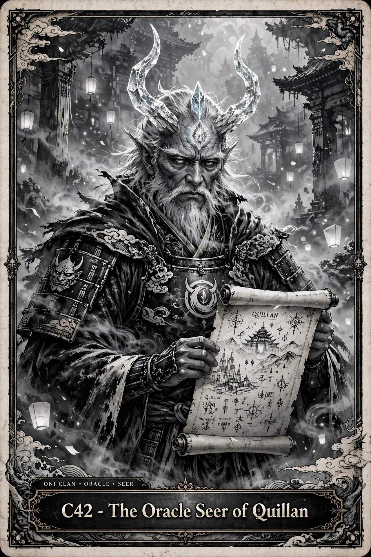 Oni Seer Trading Card