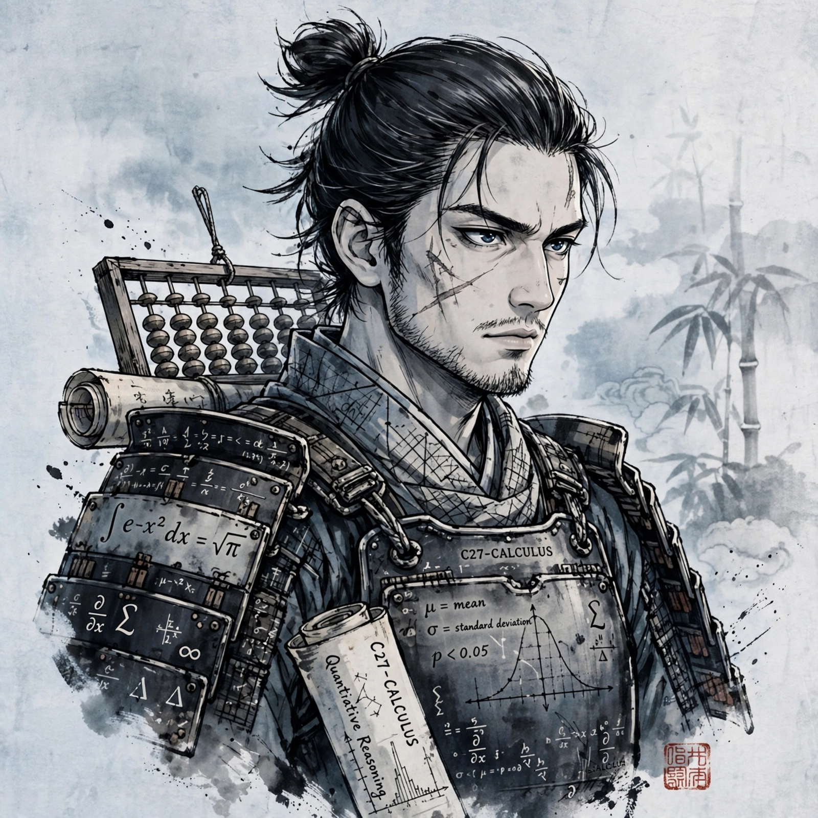 Ronin Mathematician Portrait