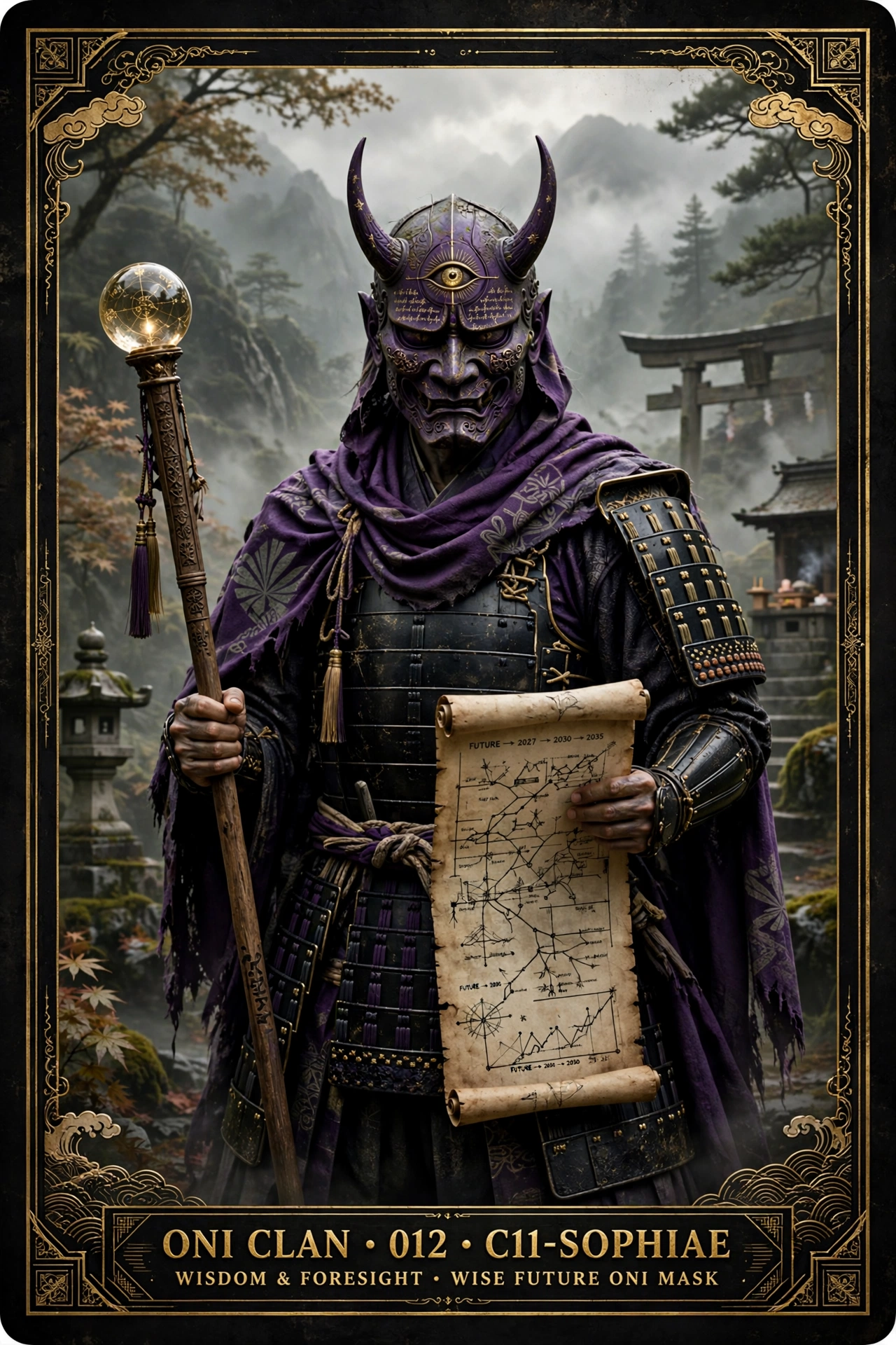 Sage Oni Trading Card